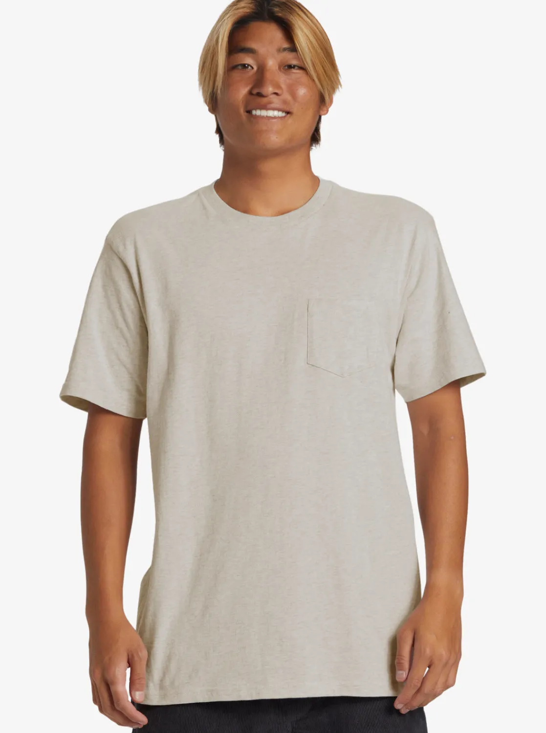 Quiksilver Tees>Salt Water Pocket Tee T-Shirt SNOWHEATHER