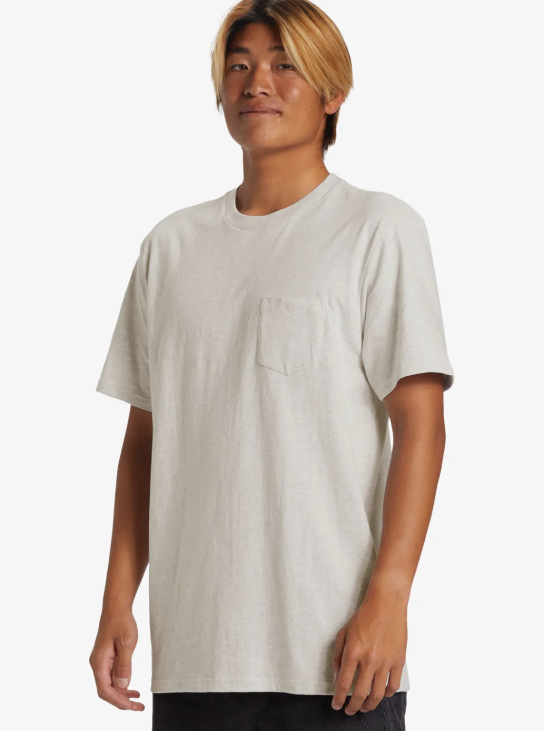 Quiksilver Tees>Salt Water Pocket Tee T-Shirt SNOWHEATHER