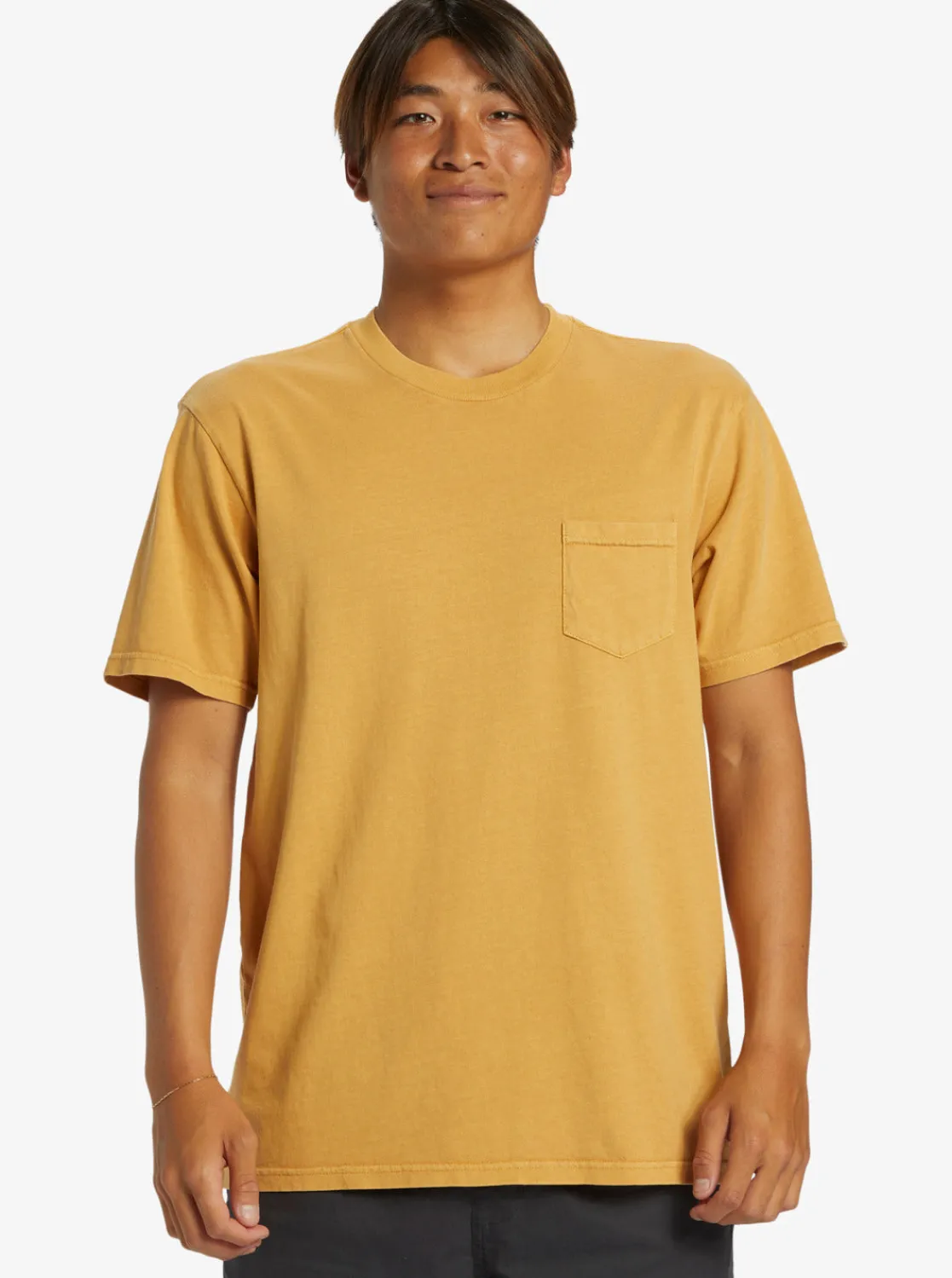Quiksilver Tees>Salt Water Pocket Tee T-Shirt MUSTARD