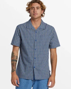 Quiksilver Shirts & Polos>Saturn Casual Short Sleeve Shirt - MONACOBLUESATURNSSWOVEN