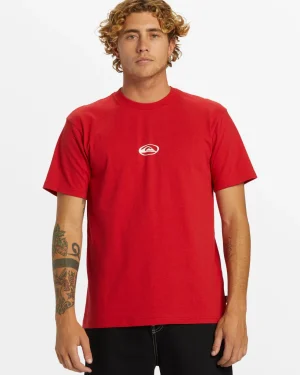 Quiksilver Tees>Saturn Logo DNA T-Shirt - SALSA