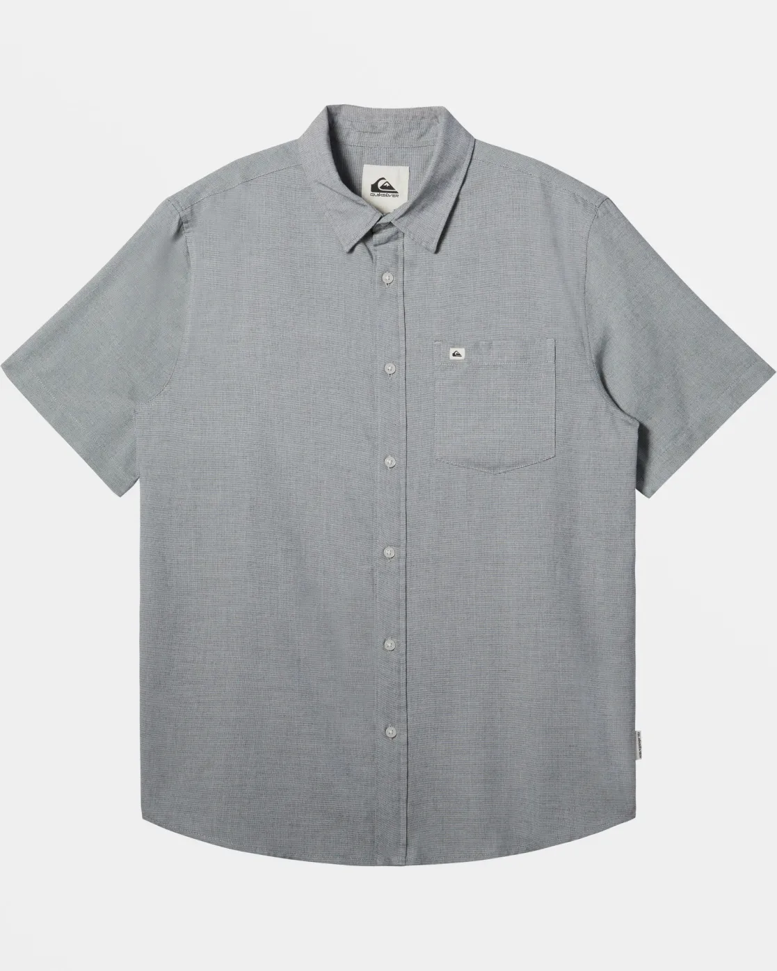 Quiksilver Shirts & Polos>Shoreline Classic Short Sleeve Shirt WHITEMARBLEHEATHER