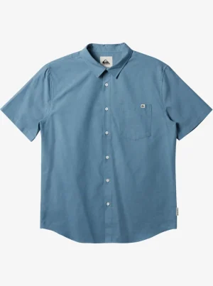 Quiksilver Shirts & Polos>Shoreline Classic Short Sleeve Shirt BLUESHADOW