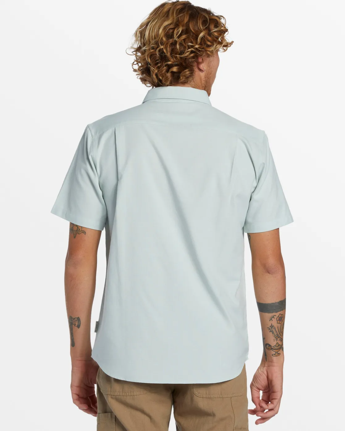 Quiksilver Shirts & Polos>Shoreline Classic Short Sleeve Shirt SUBTLEGREENSHORELINECLASIC