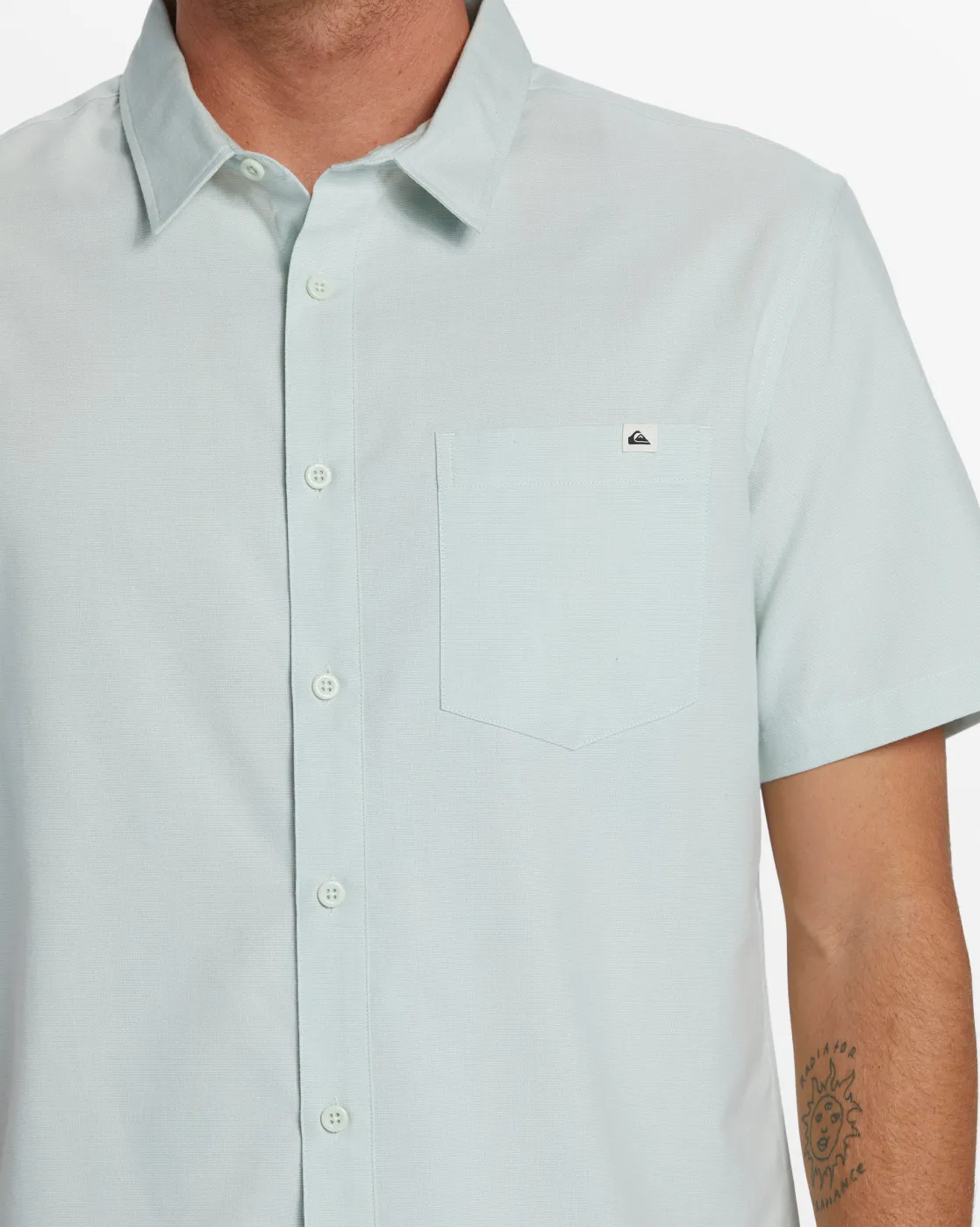 Quiksilver Shirts & Polos>Shoreline Classic Short Sleeve Shirt SUBTLEGREENSHORELINECLASIC