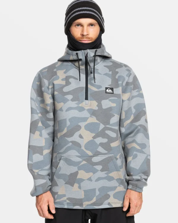 Quiksilver Accessories | Snow Midlayers>Shredder Hoodie PUZZLECAMOICEFLOW