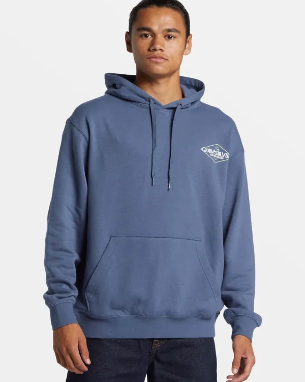 Quiksilver Sweatshirts & Hoodies | Under $100>Sign Hoodie VINTAGEINDIGO