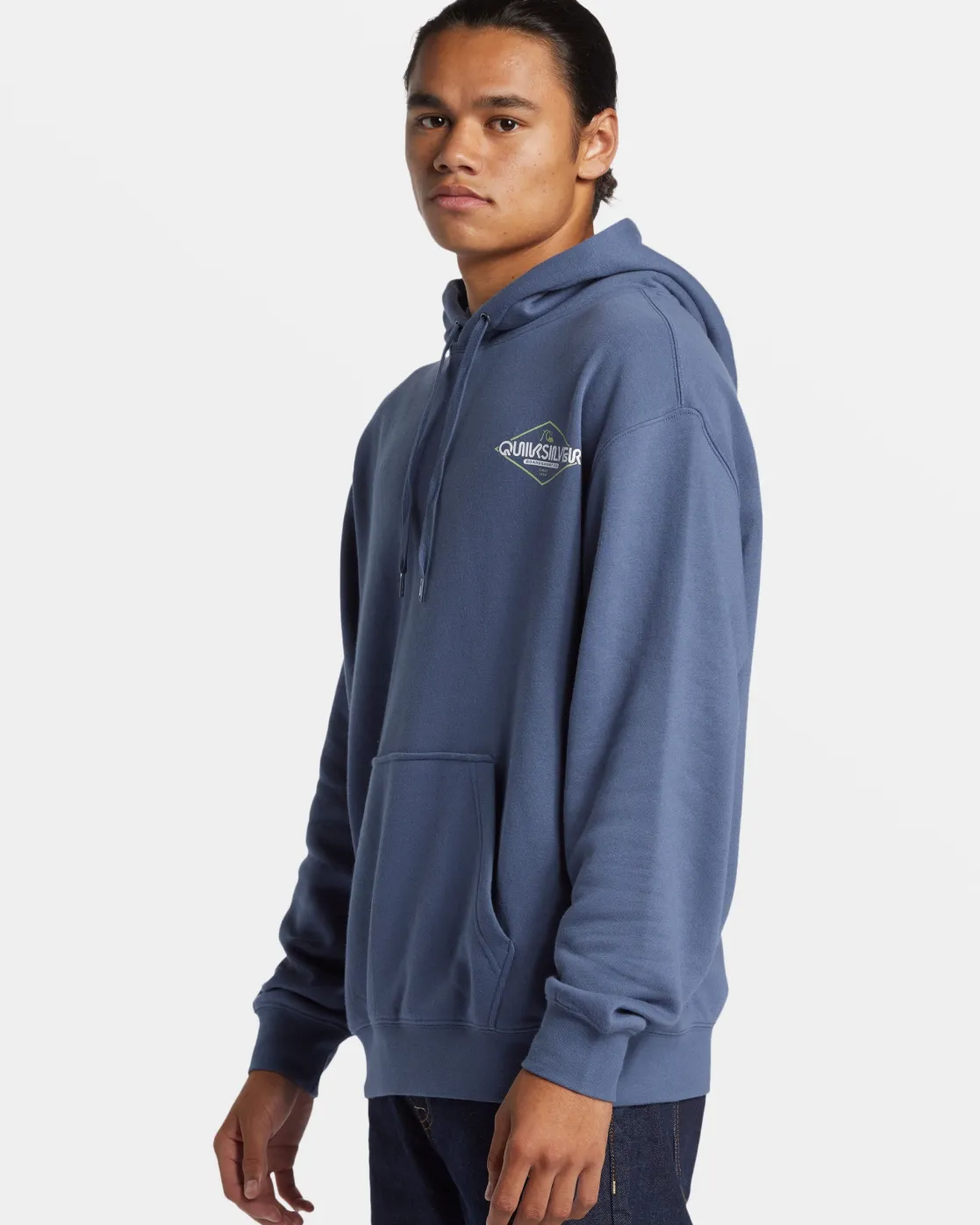 Quiksilver Sweatshirts & Hoodies | Under $100>Sign Hoodie VINTAGEINDIGO