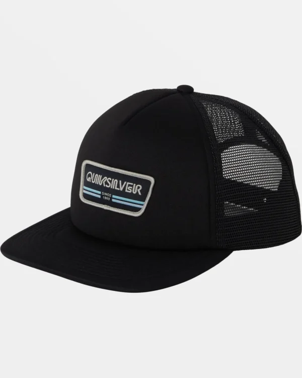 Quiksilver Hats>Slab Drifter Trucker Hat BLACK
