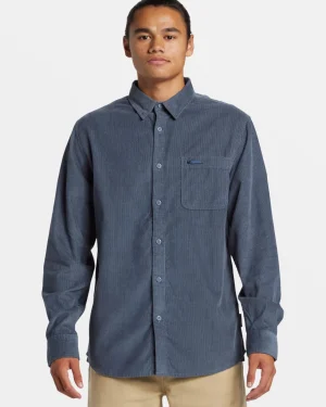 Quiksilver Shirts & Polos | Under $100>Smoke Trail Corduroy Shirt FLINTSTONESMOKETRAILCORD