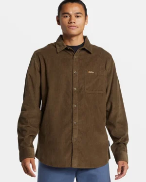 Quiksilver Shirts & Polos | Under $100>Smoke Trail Corduroy Shirt CANTEENSMOKETRAILCORDLS