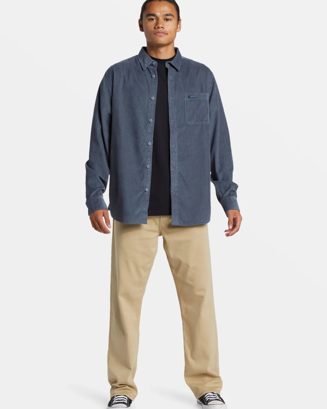 Quiksilver Shirts & Polos | Under $100>Smoke Trail Corduroy Shirt FLINTSTONESMOKETRAILCORD