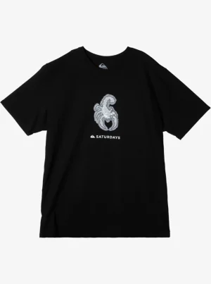 Quiksilver Tees>Snyc Graphic T-Shirt BLACK