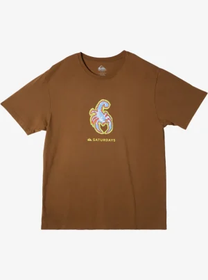 Quiksilver Tees>Snyc Graphic T-Shirt SEPIA