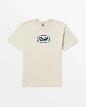 Quiksilver Tees>Speedy Script T-Shirt SILVERBIRCH
