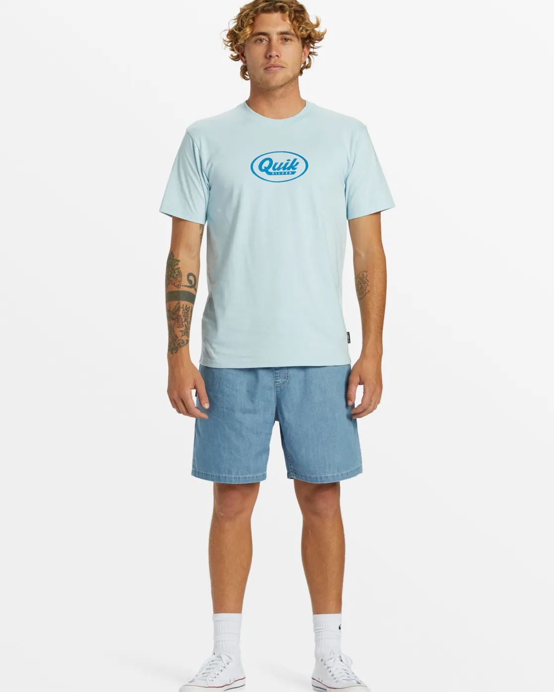 Quiksilver Tees>Speedy Script T-Shirt WINTERSKY