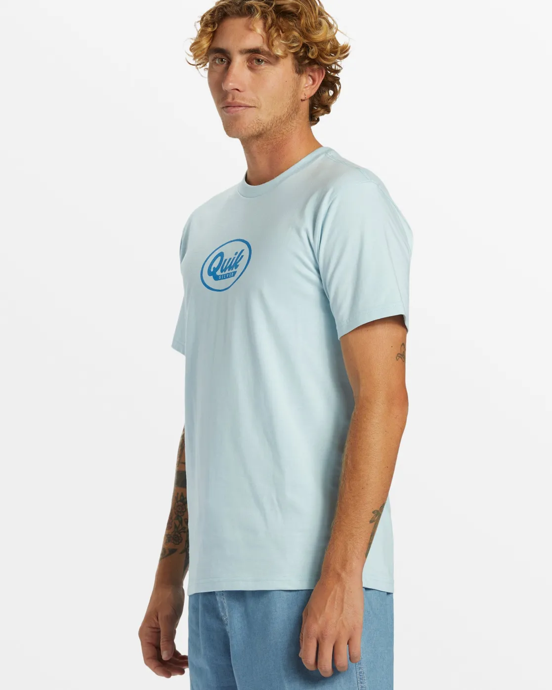 Quiksilver Tees>Speedy Script T-Shirt WINTERSKY