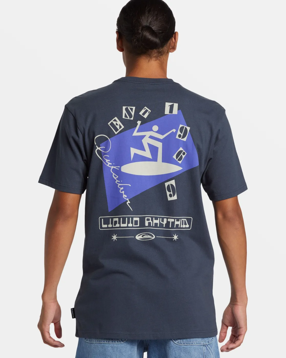 Quiksilver Tees>Surfer T-Shirt BLUENIGHTS