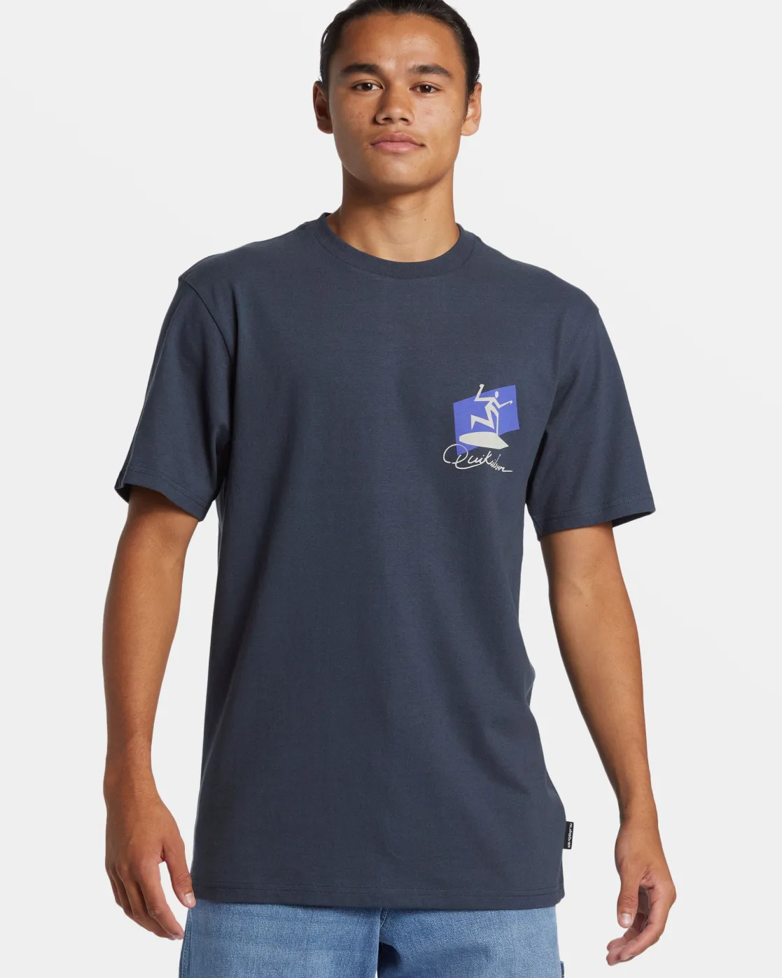 Quiksilver Tees>Surfer T-Shirt BLUENIGHTS