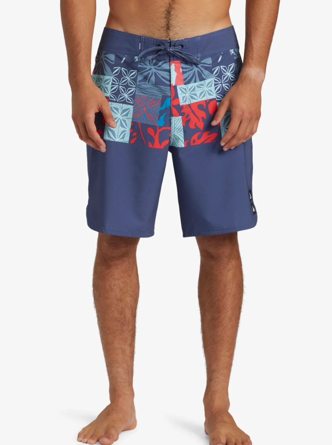 Quiksilver Boardshorts | Boardshorts>Surfsilk Hawaii Blocked 19" Boardshorts CROWNBLUE