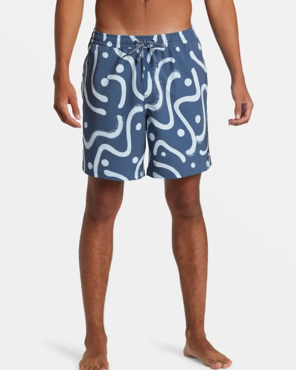 Quiksilver Boardshorts | Boardshorts>Surfsilk Mix 17" Swim Trunks VINTAGEINDIGO