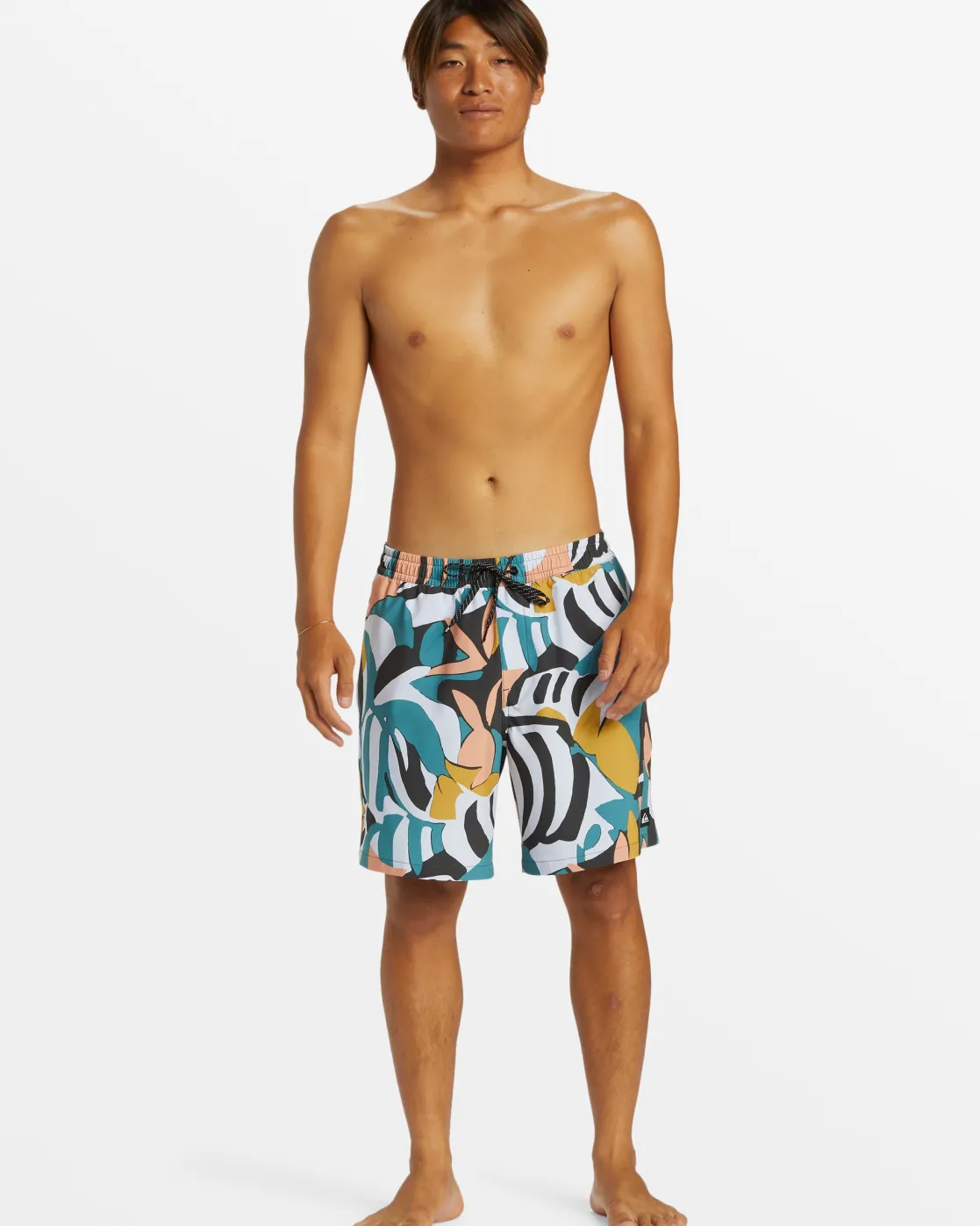 Quiksilver Boardshorts | Boardshorts>Surfsilk Mix 17" Swim Trunks BLACK