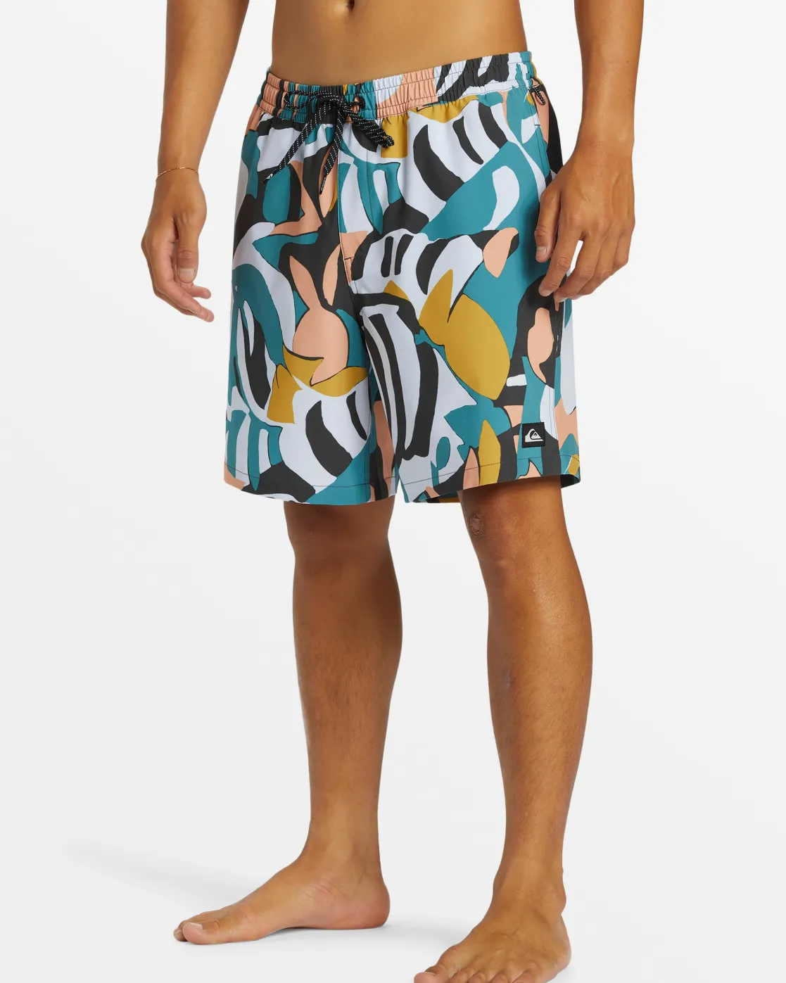 Quiksilver Boardshorts | Boardshorts>Surfsilk Mix 17" Swim Trunks BLACK