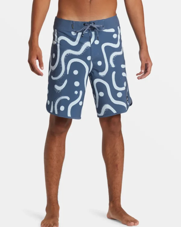 Quiksilver Boardshorts | Boardshorts>Surfsilk Scallop 19" Boardshorts VINTAGEINDIGO