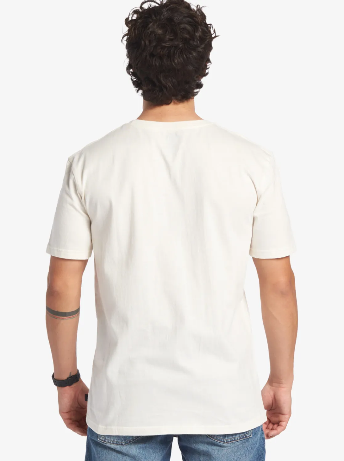 Quiksilver Tees>Swell Vision Stripe Pocket T-Shirt GARDENIA
