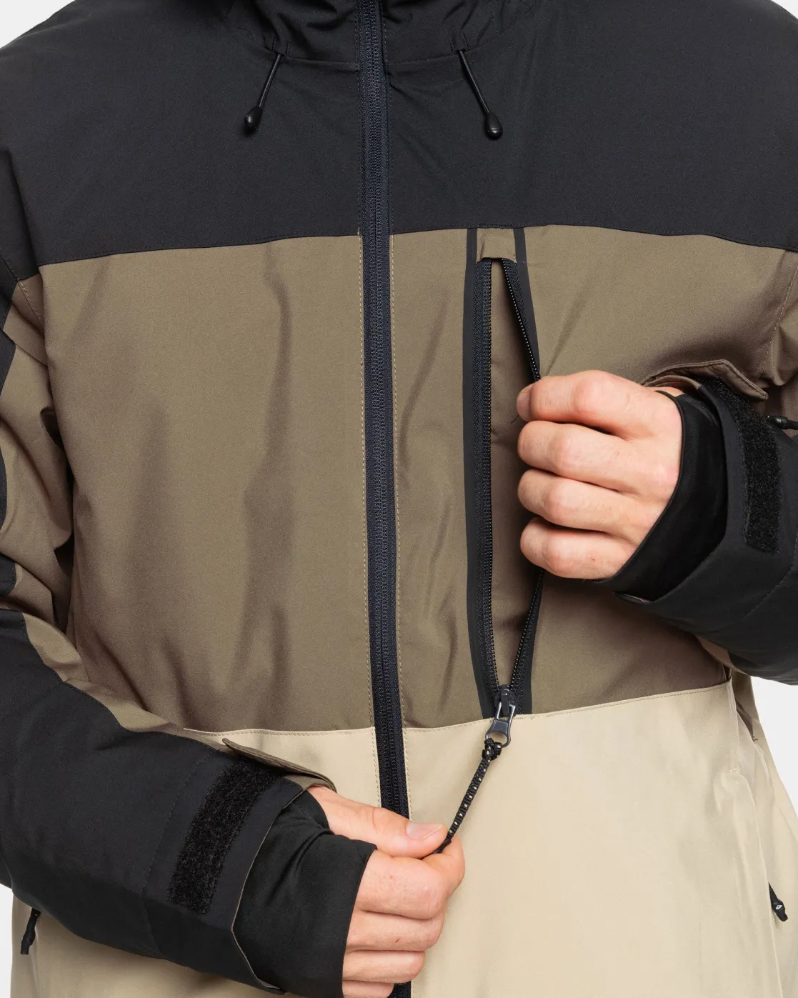 Quiksilver Snow Jackets>Sycamore Snow Jacket CANTEEN