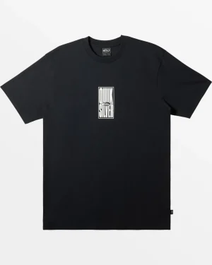 Quiksilver Tees>Tall Stack Oversized T-Shirt - BLACK