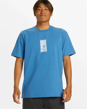 Quiksilver Tees>Tall Stack Oversized T-Shirt - STARSAPPHIRE