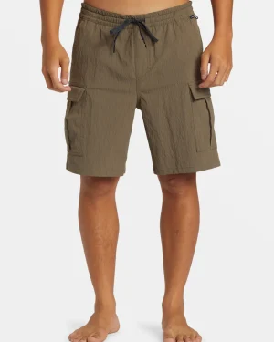 Quiksilver Shorts & Amphibians | Under $100>Taxer Cargo 19" Amphibian Hybrid Shorts CANTEEN