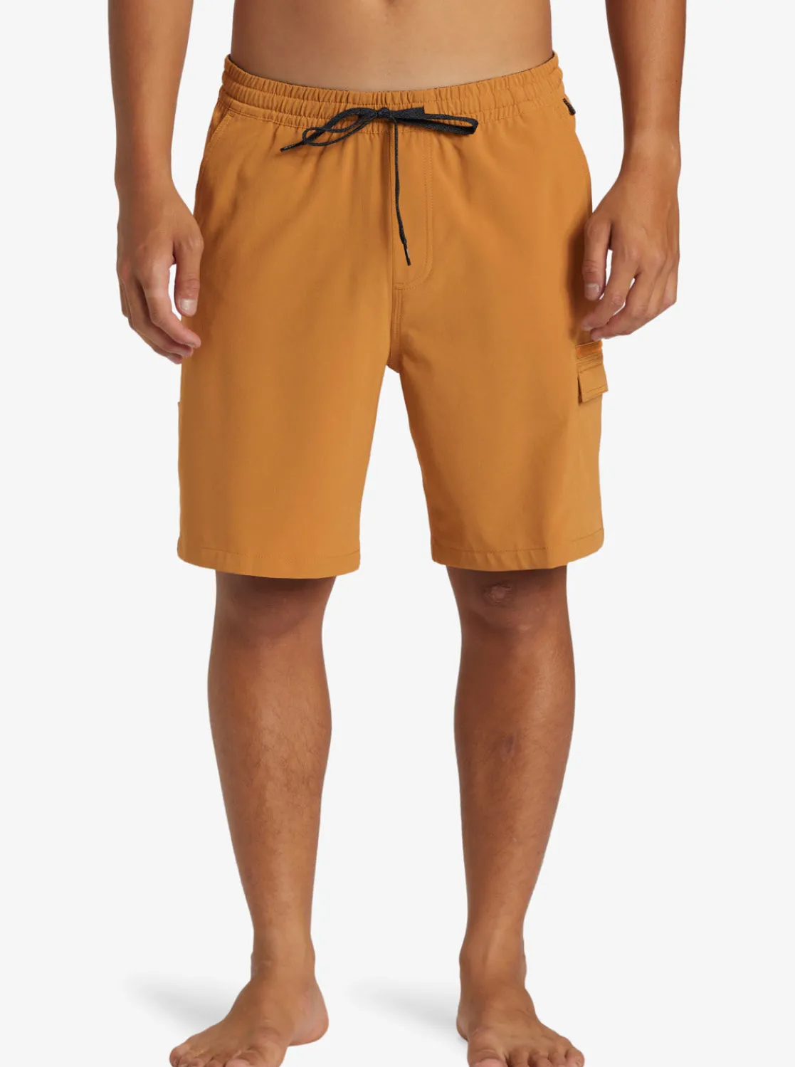 Quiksilver Shorts & Amphibians>Taxer Cargo Amphibian 19" Hybrid Shorts BONEBROWN