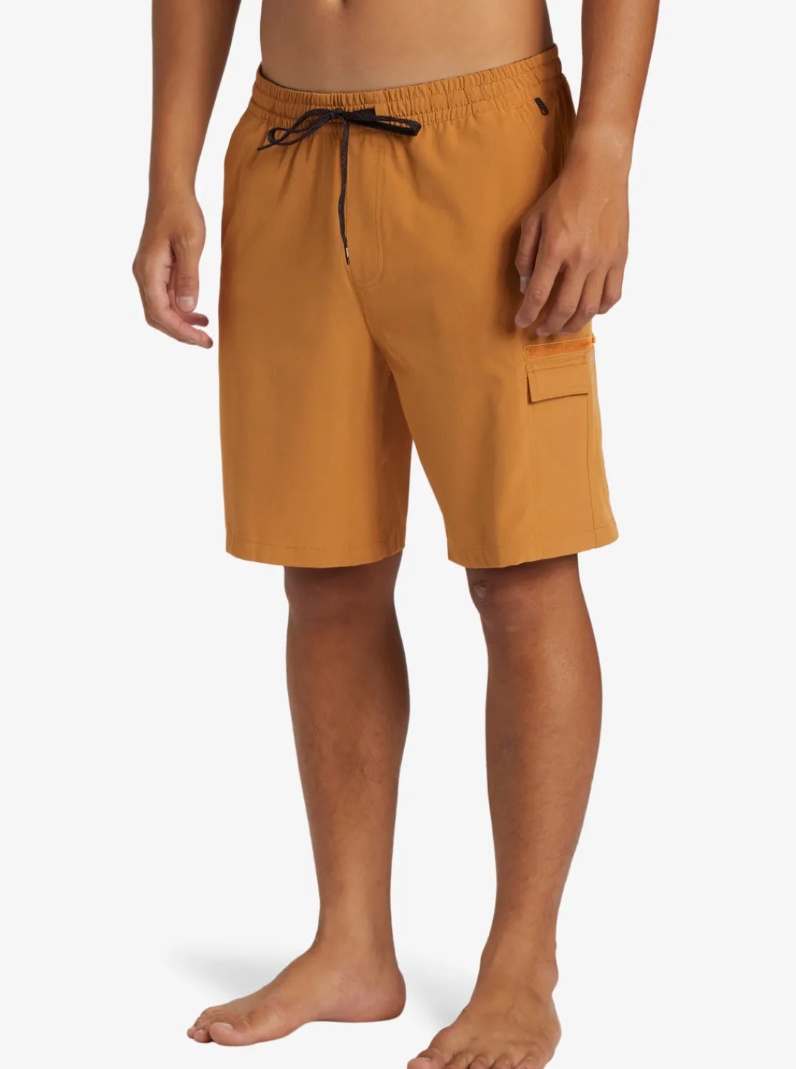 Quiksilver Shorts & Amphibians>Taxer Cargo Amphibian 19" Hybrid Shorts BONEBROWN