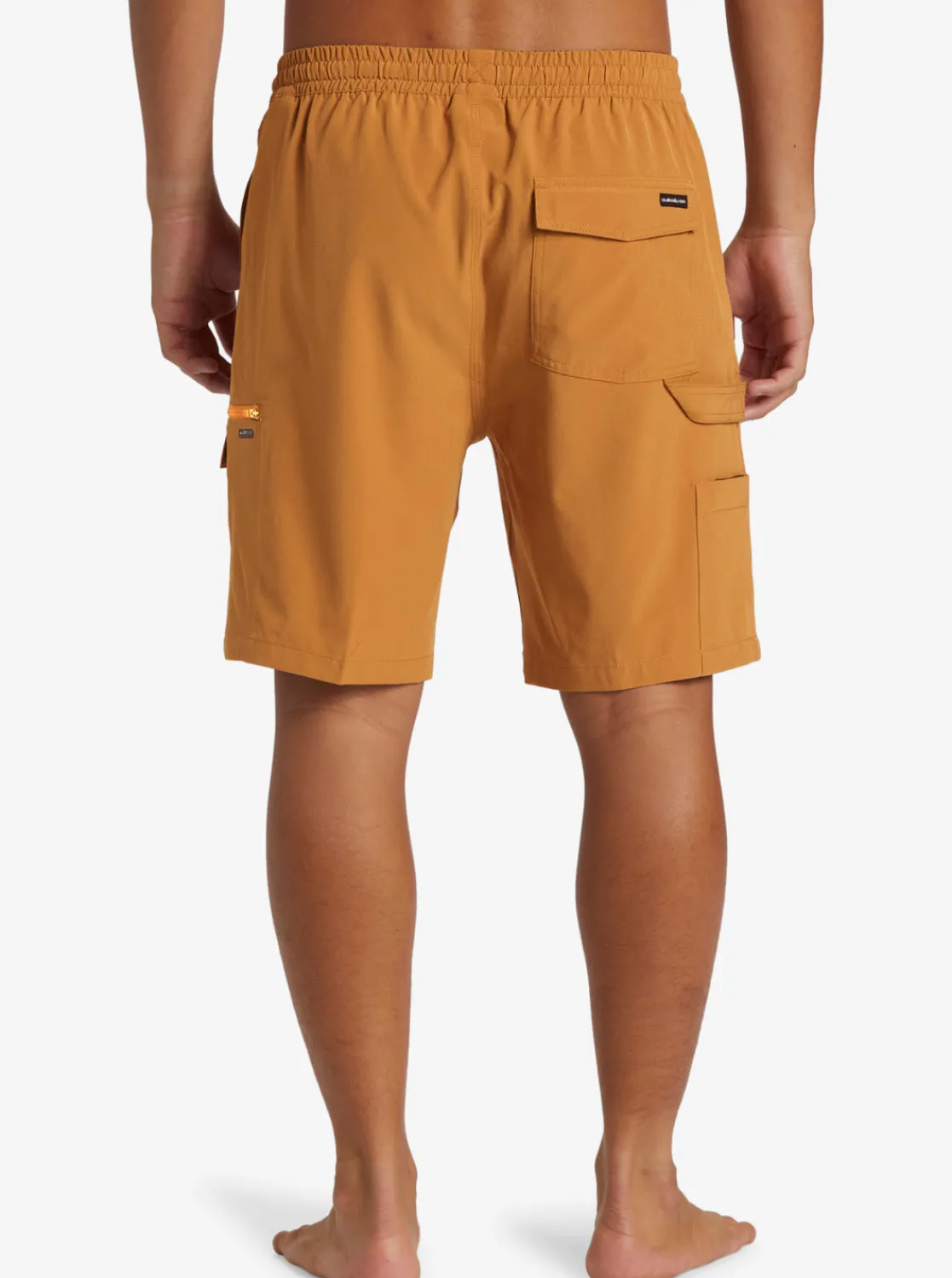 Quiksilver Shorts & Amphibians>Taxer Cargo Amphibian 19" Hybrid Shorts BONEBROWN