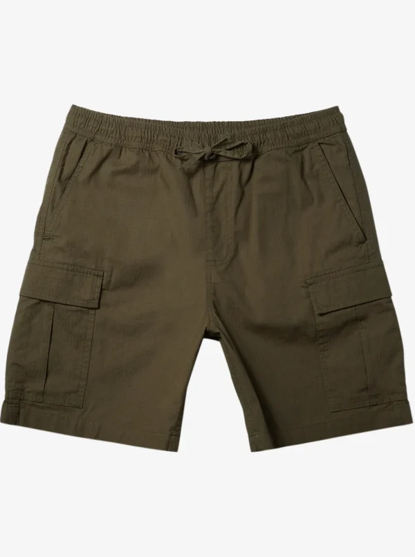 Quiksilver Shorts & Amphibians>Taxer Cargo Shorts GRAPELEAF
