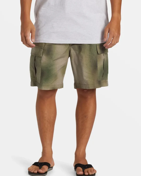 Quiksilver Shorts & Amphibians>Taxer Cargo Shorts - SPRAYCAMOTAXERCARGO