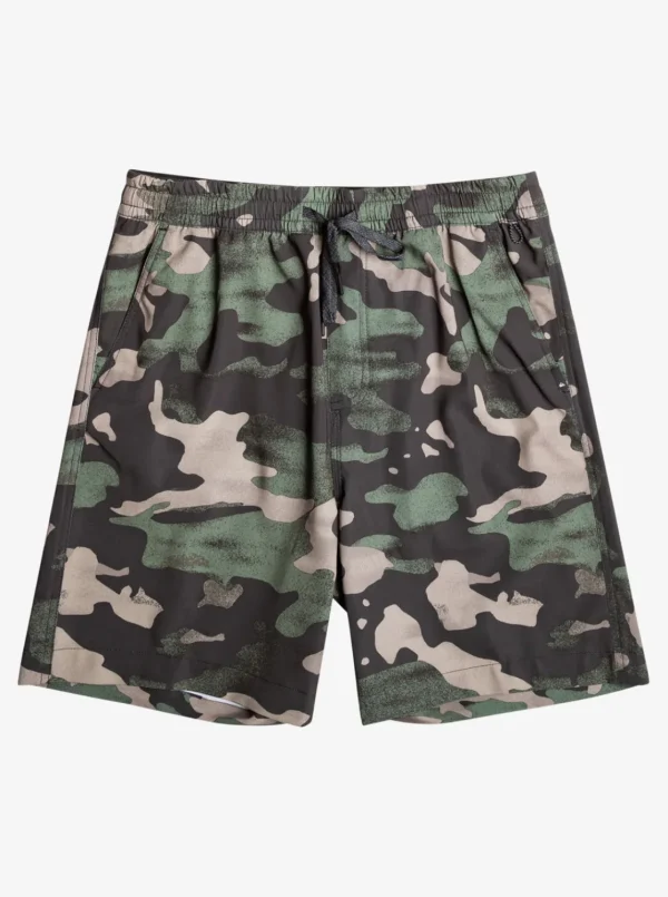 Quiksilver Shorts & Amphibians>Taxer Print 18" Amphibian Boardshorts TARMAC