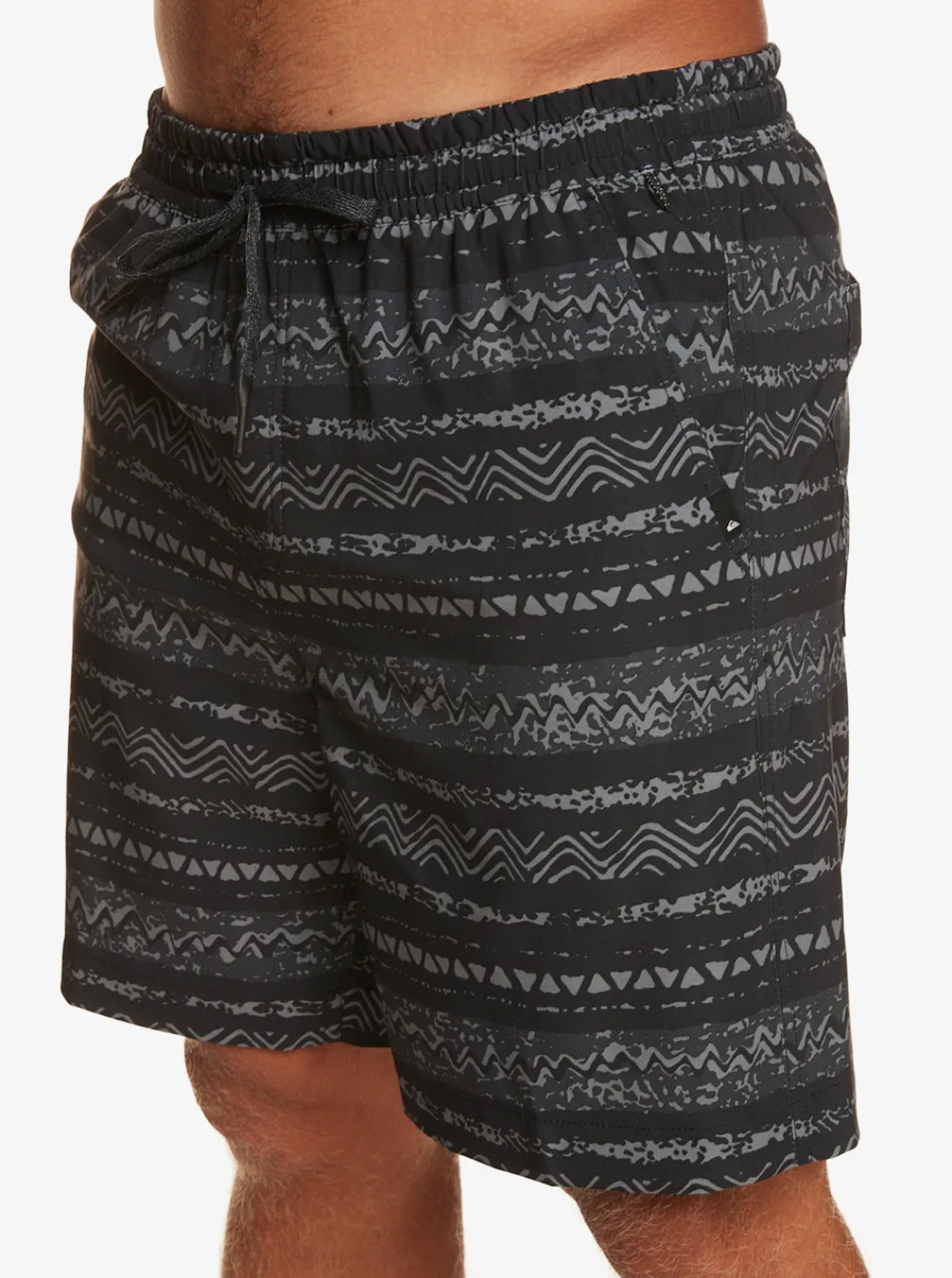 Quiksilver Shorts & Amphibians>Taxer Print 18" Amphibian Boardshorts BLACK