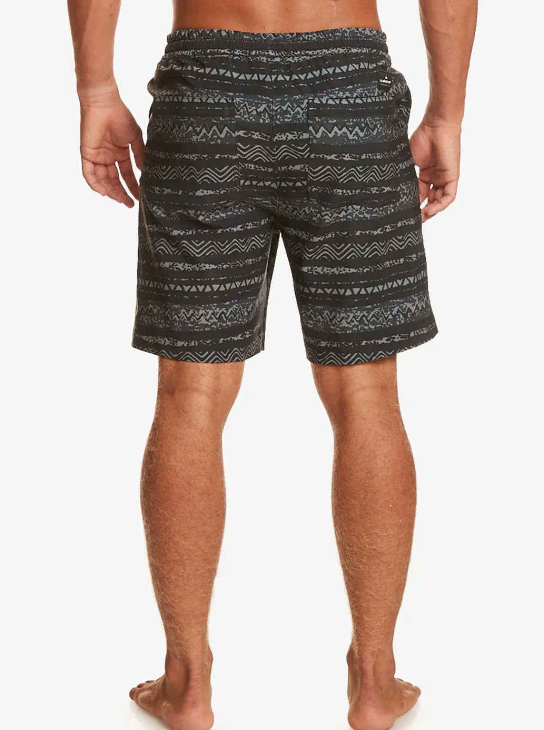 Quiksilver Shorts & Amphibians>Taxer Print 18" Amphibian Boardshorts BLACK