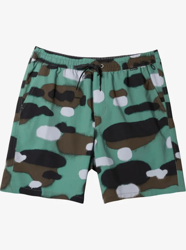 Quiksilver Shorts & Amphibians>Taxer Print Amphibian 18" Hybrid Shorts CAMO