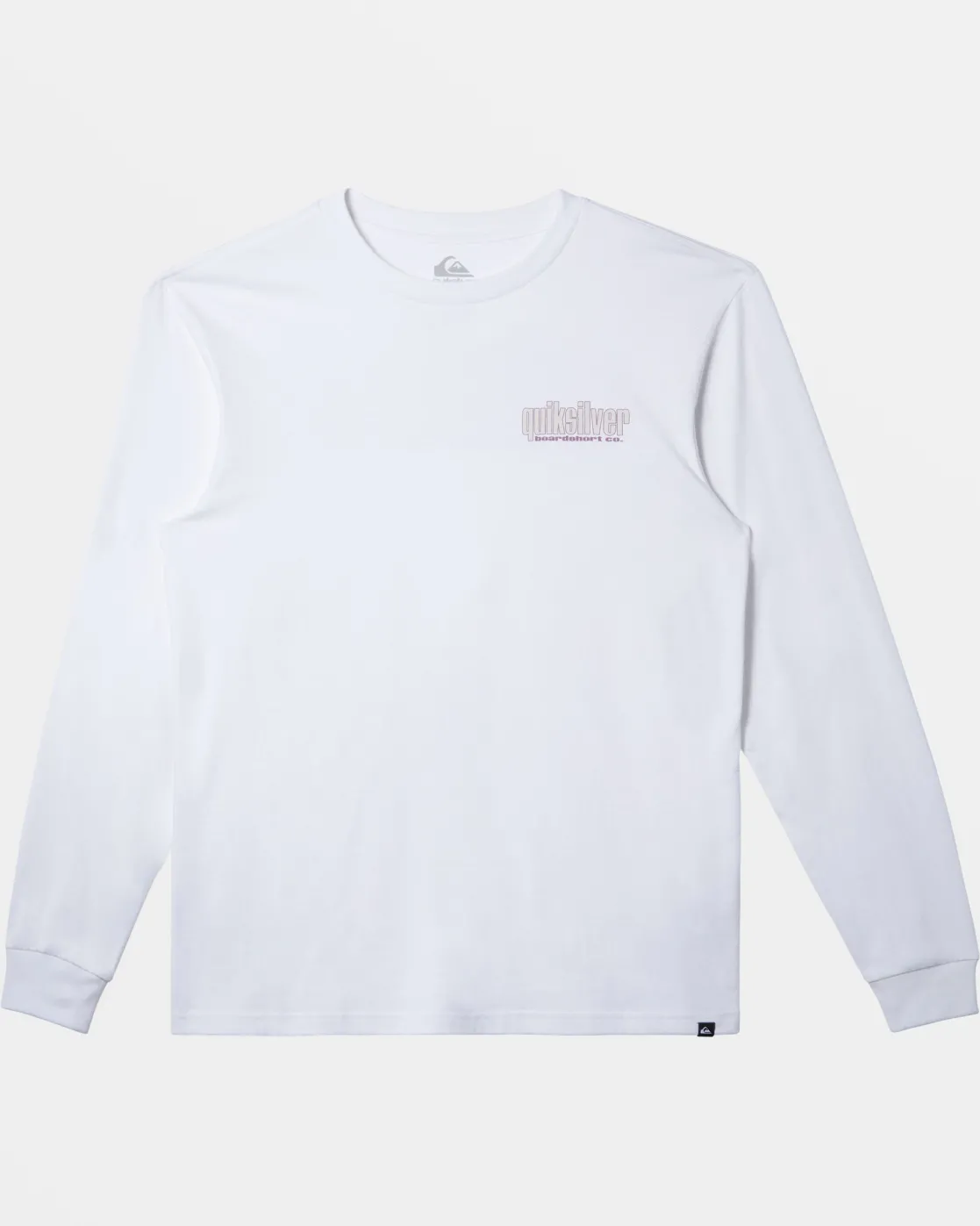 Quiksilver Tees>Three Tree Long Sleeve T-Shirt WHITE