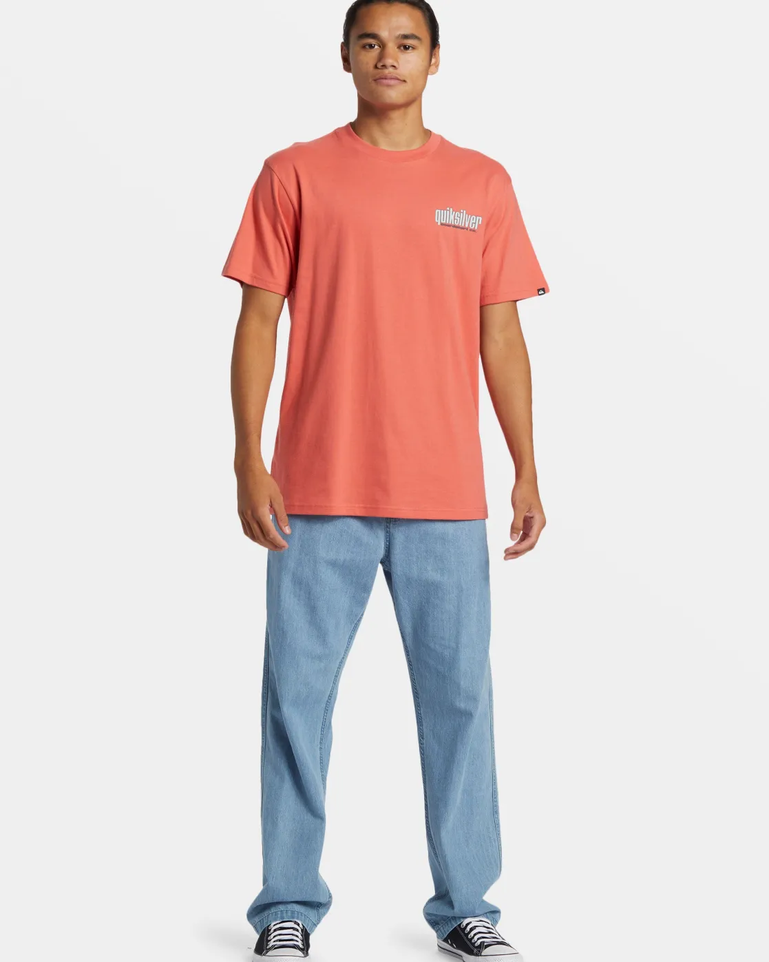 Quiksilver Tees>Three Tree T-Shirt SPICEDCORAL