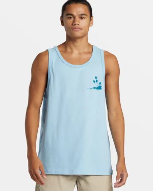Quiksilver Tees>Tropical Vibes Tank AIRYBLUE