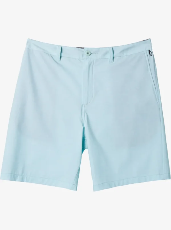 Quiksilver Shorts & Amphibians>Union Heather Amphibian 20" Hybrid Shorts LIMPETSHELL