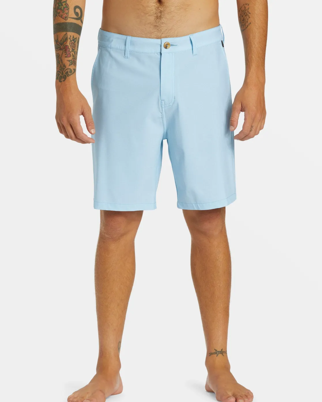 Quiksilver Shorts & Amphibians>Union Heather Amphibian 20" Hybrid Shorts BLUEBELL