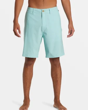 Quiksilver Shorts & Amphibians | Under $100>Union Heather Amphibian 20" Hybrid Shorts AQUIFER