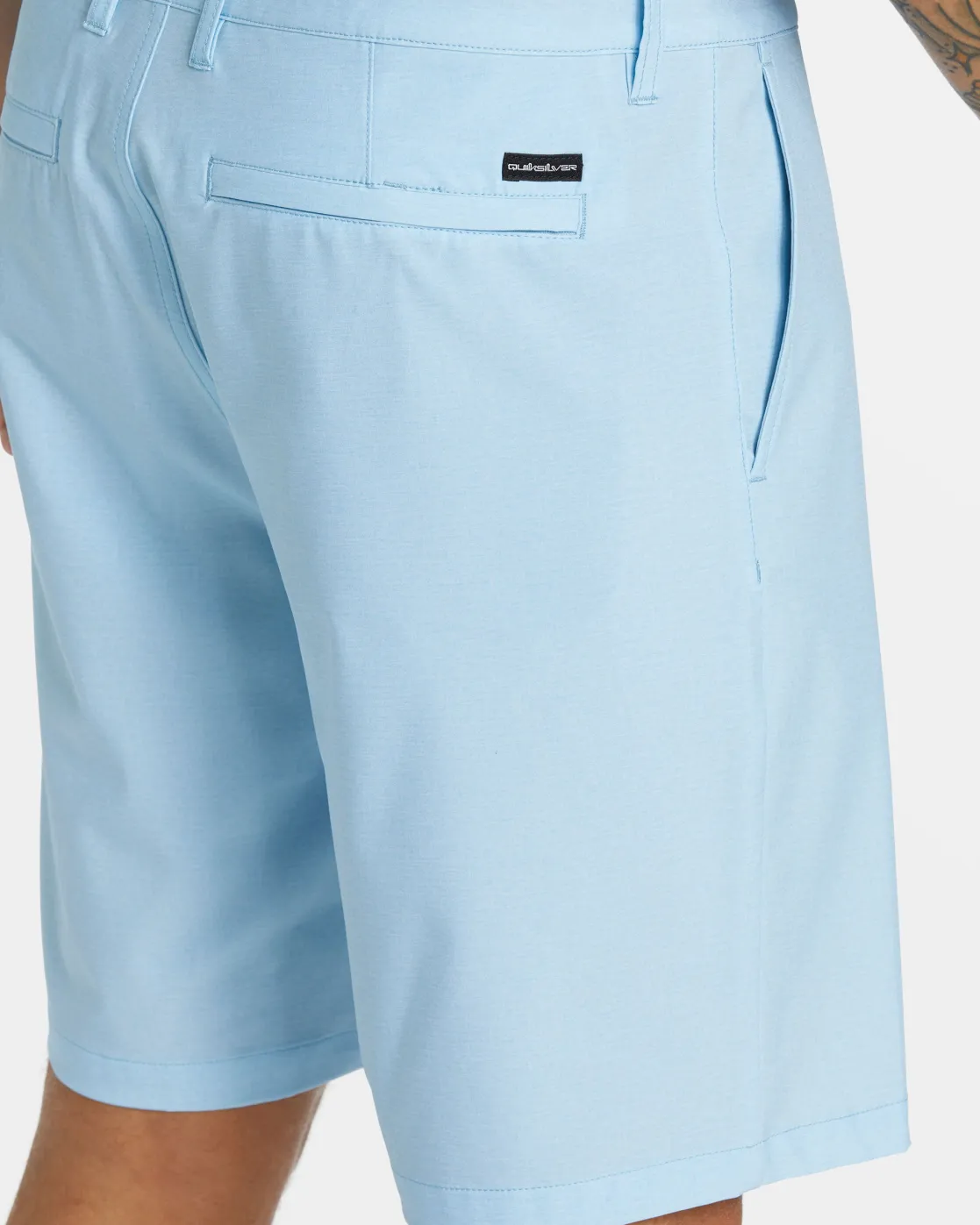 Quiksilver Shorts & Amphibians>Union Heather Amphibian 20" Hybrid Shorts BLUEBELL