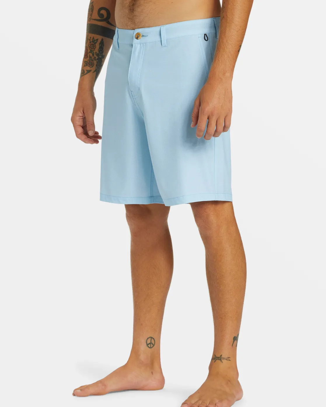 Quiksilver Shorts & Amphibians>Union Heather Amphibian 20" Hybrid Shorts BLUEBELL